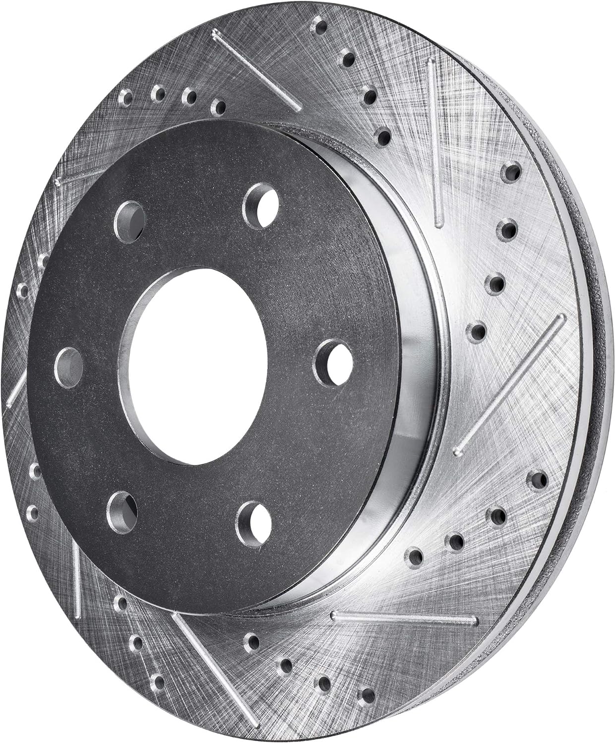 Detroit Axle - Brake Kit for 2016-2023 Nissan Titan XD Drilled and Slotted Disc Brake Rotors Ceramic Brake Pads Replacement: 14.17' inch Front and 14.37' inch Rear Rotor