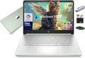 HP 14' Laptop Computer 2025-2026 Business Student, Copilot AI, Lifetime Office, 4-Core Intel CPU, 8GB RAM, 628GB Storage (128GB UFS +500GB Ext), Wi-Fi 6, 10+ Hrs, MarxsolAccessory, Win 11 Pro, Green