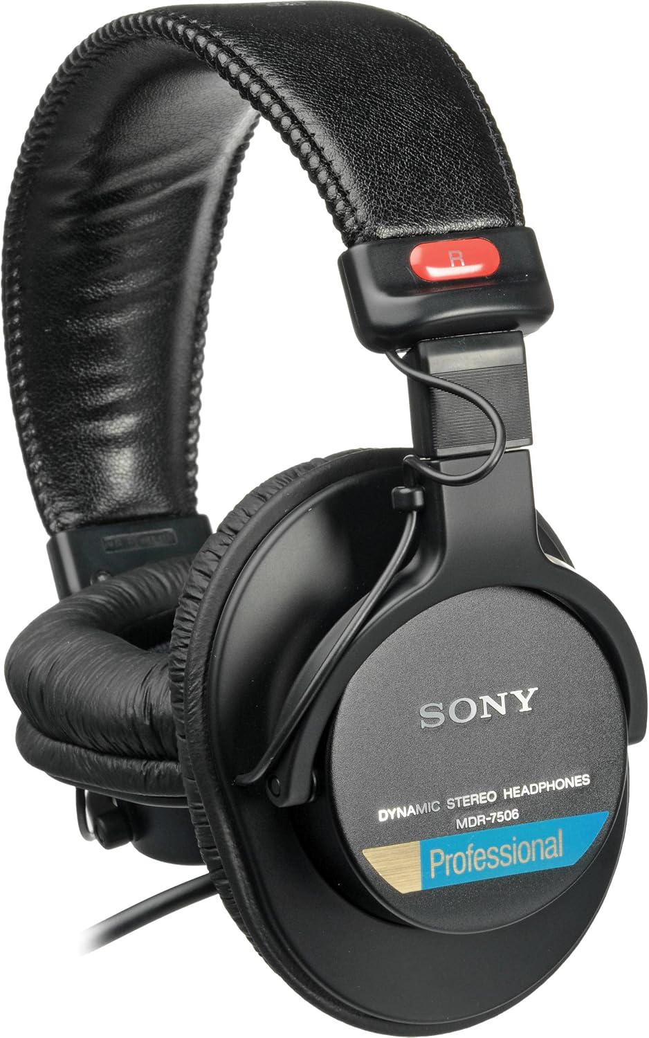 Sony MDR-7506 Professional Headphones with Slappa Hard Case, Cable Ties and Cloth Bundle