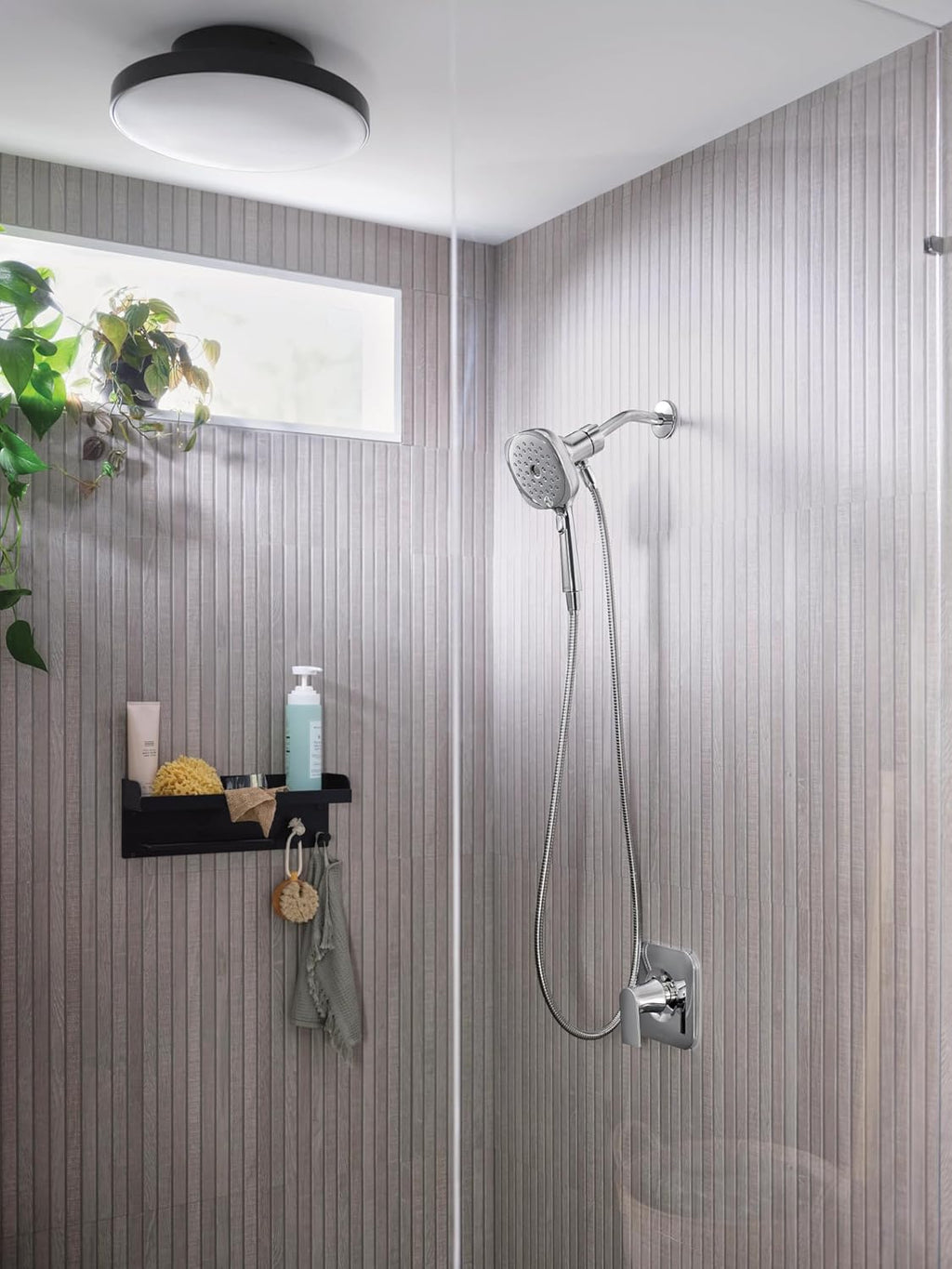 Moen Verso Infiniti Dial Square Handheld Shower, 5-Inch Diameter Spray Head, Chrome, 220H5