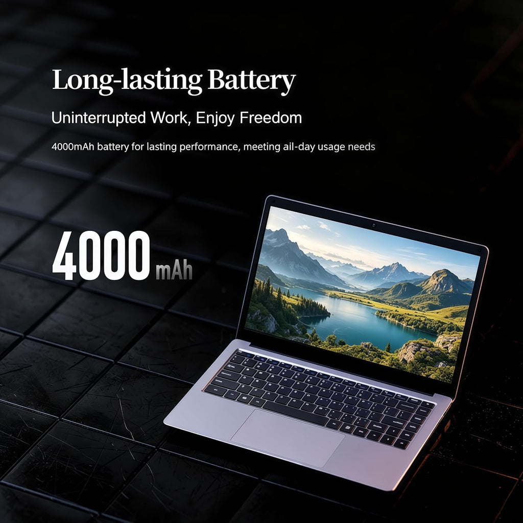 14 inch Laptop Computer Celeron N4000 8GB RAM 256GB SSD CPU up to 2.6GHz 1920 * 1080 IPS Display Laptop PC WiFi 2.4/5G, BT 5.0, USB 3.0, Mini HDMI,Laptops for Students,Business Work