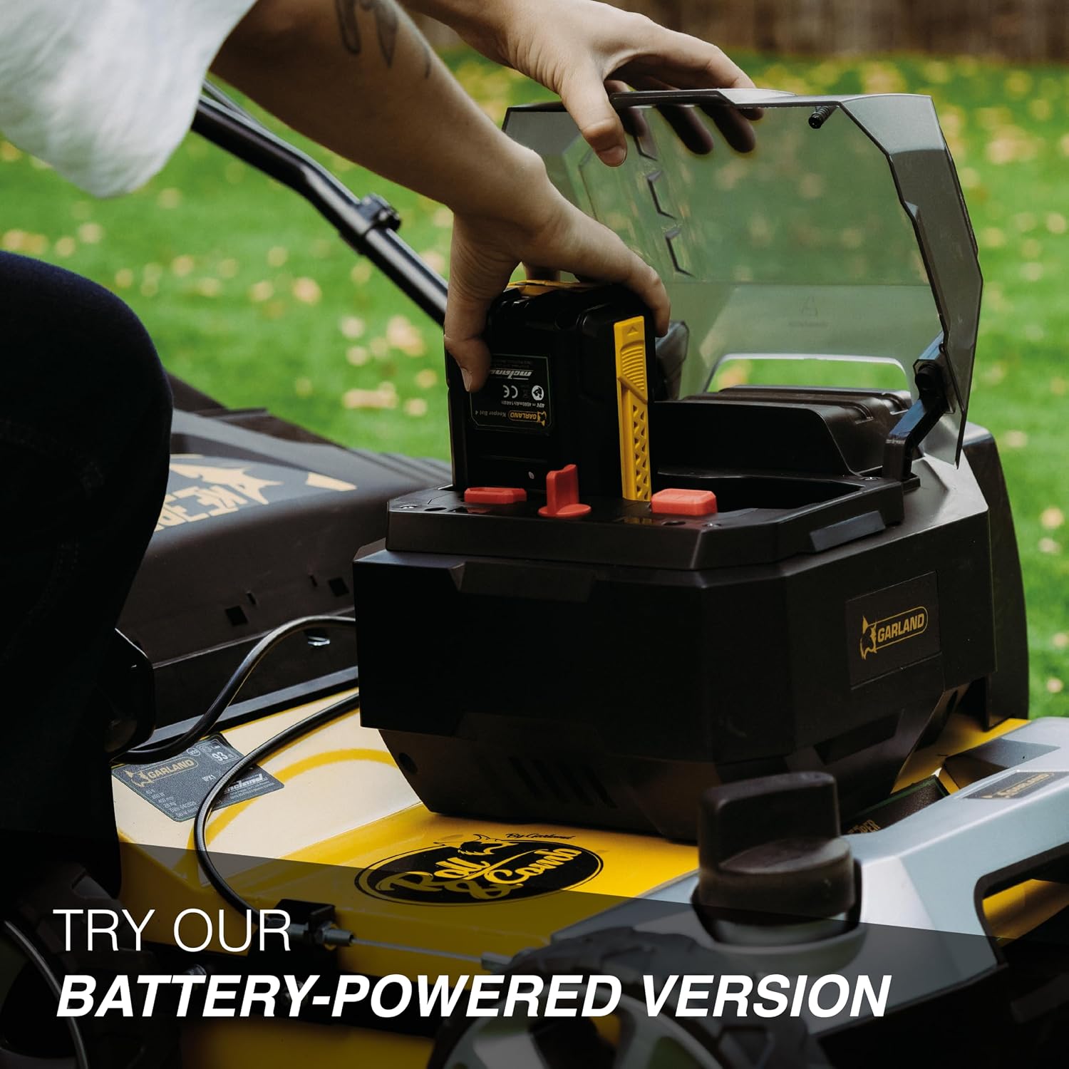 Artificial Turf Sweeper by Roll & Comb, Cordless Brush Machine for Synthetic Grass, 40V 1,200W Motor, 45L Bag, Incl. 4Ah Battery + Fast Charger, Model 602WUS-V25, 63.9lb