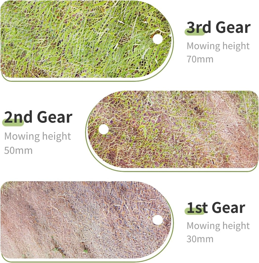 Cordless Lawn Mower, Push Lawn Mower, High-Power Brushless Motor, Suitable for Multiple Scenarios, 2 Lithium Batteries, Grass Box, Charger, Operating Manual
