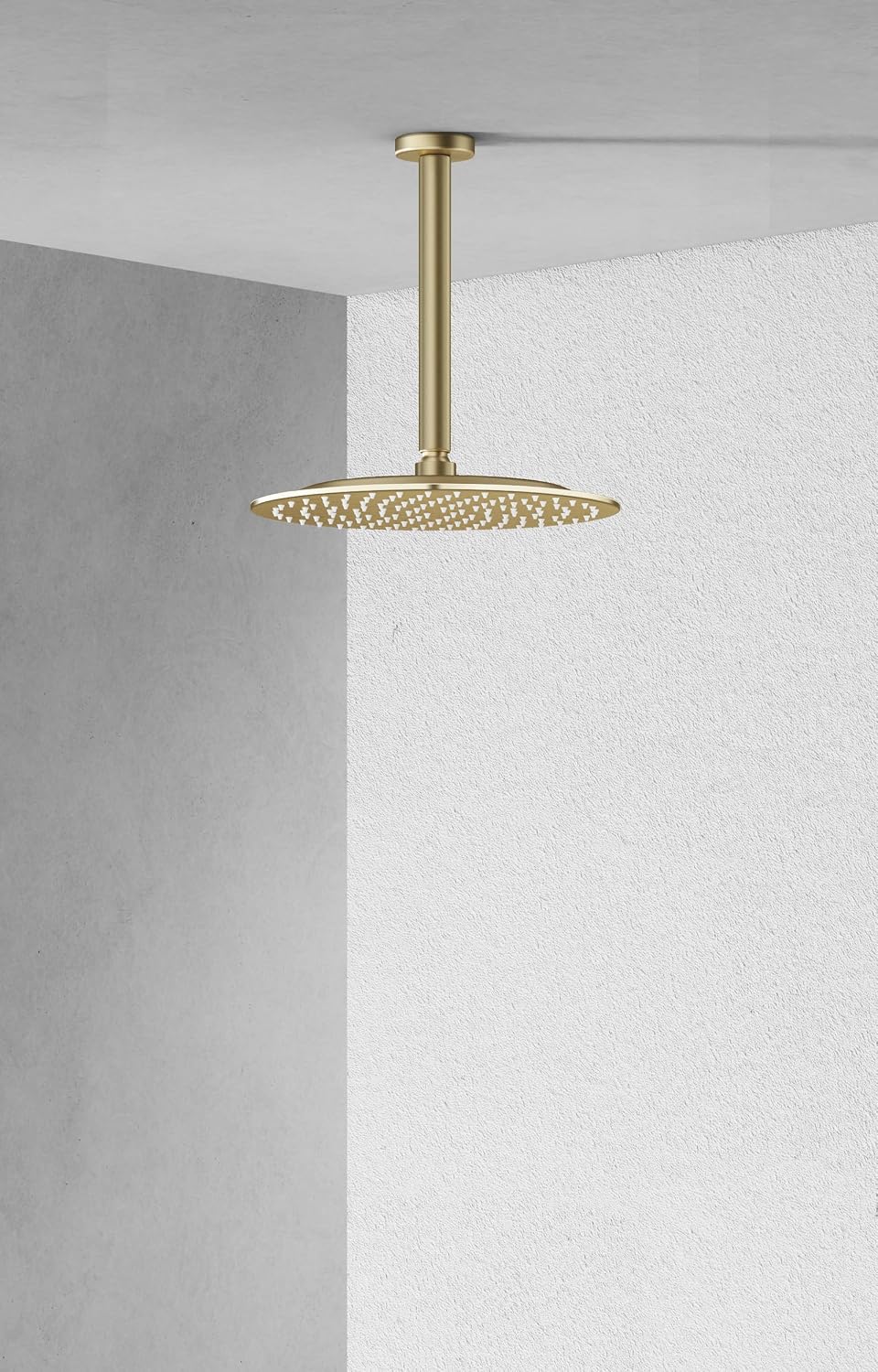 VBFF-Shower Head,rain shower head, 8 inch- Round Shower Head, 1.8 GPM Flow Rate, rainfall showerhead,VBFF11 (Brushed Gold)