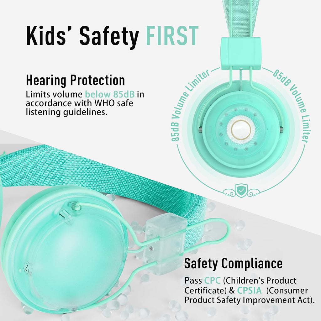 AILIHEN Kids Headphones Bulk 20-Pack for School Classroom K-12, On-Ear Wired Headsets with Microphone & 85dB Volume Limited & Sharing, 3.5mm Jack for Chromebook, Computer, Laptop (Multicolor)