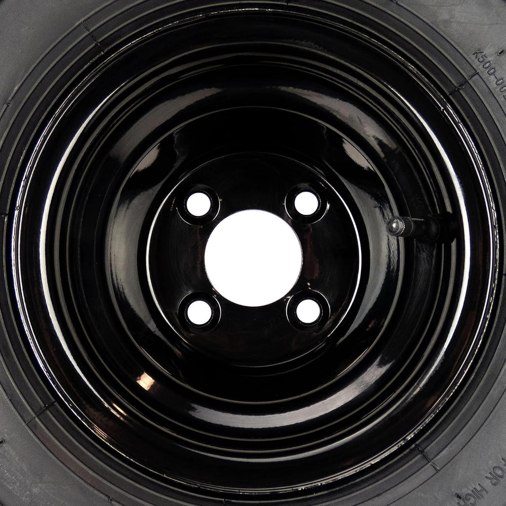 MowerPartsGroup Super Turf Tire Assemblies 20x10.50-8, Fits Gravely Pro Stance 48' 52' 60', Replaces 07101321, Black, Metal, 4 Lug Wheels, 4 Ply K500 Super Turf Tires, Lawn Mower (Zero-Turn) Wheels