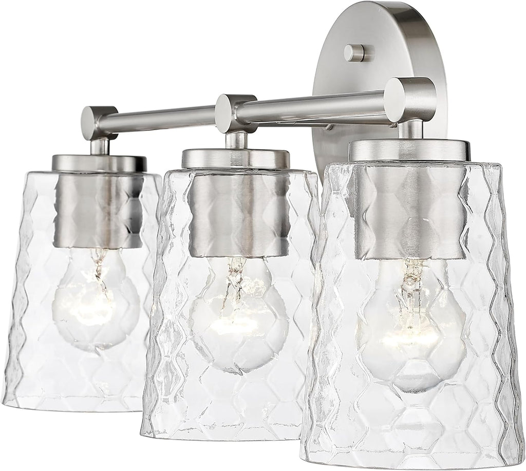 ML Lighting Ashli 3-Light Vanity Brushed Nickel