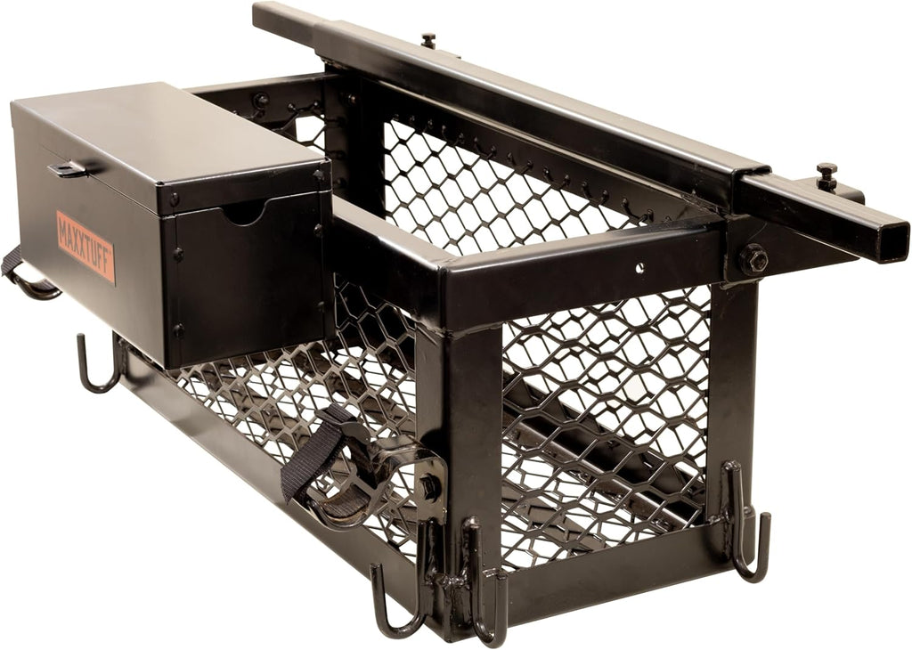 MAXXTUFF Heavy-Duty ROPSRIDER XHD Tractor Basket, Fits Most Tractor and Zero Turn Mower ROPS Bars, Model MTF100