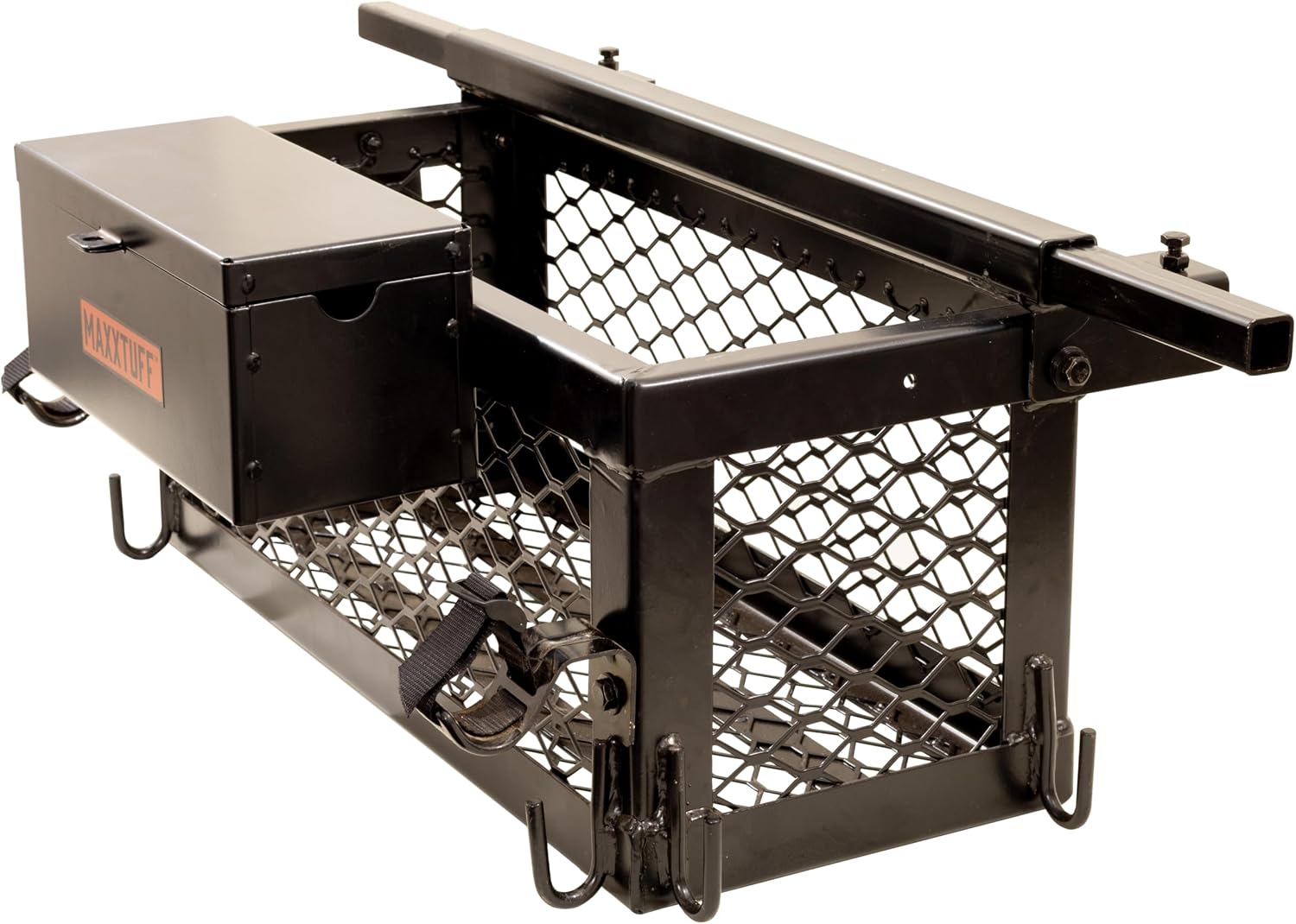 MAXXTUFF Heavy-Duty ROPSRIDER XHD Tractor Basket, Fits Most Tractor and Zero Turn Mower ROPS Bars, Model MTF100