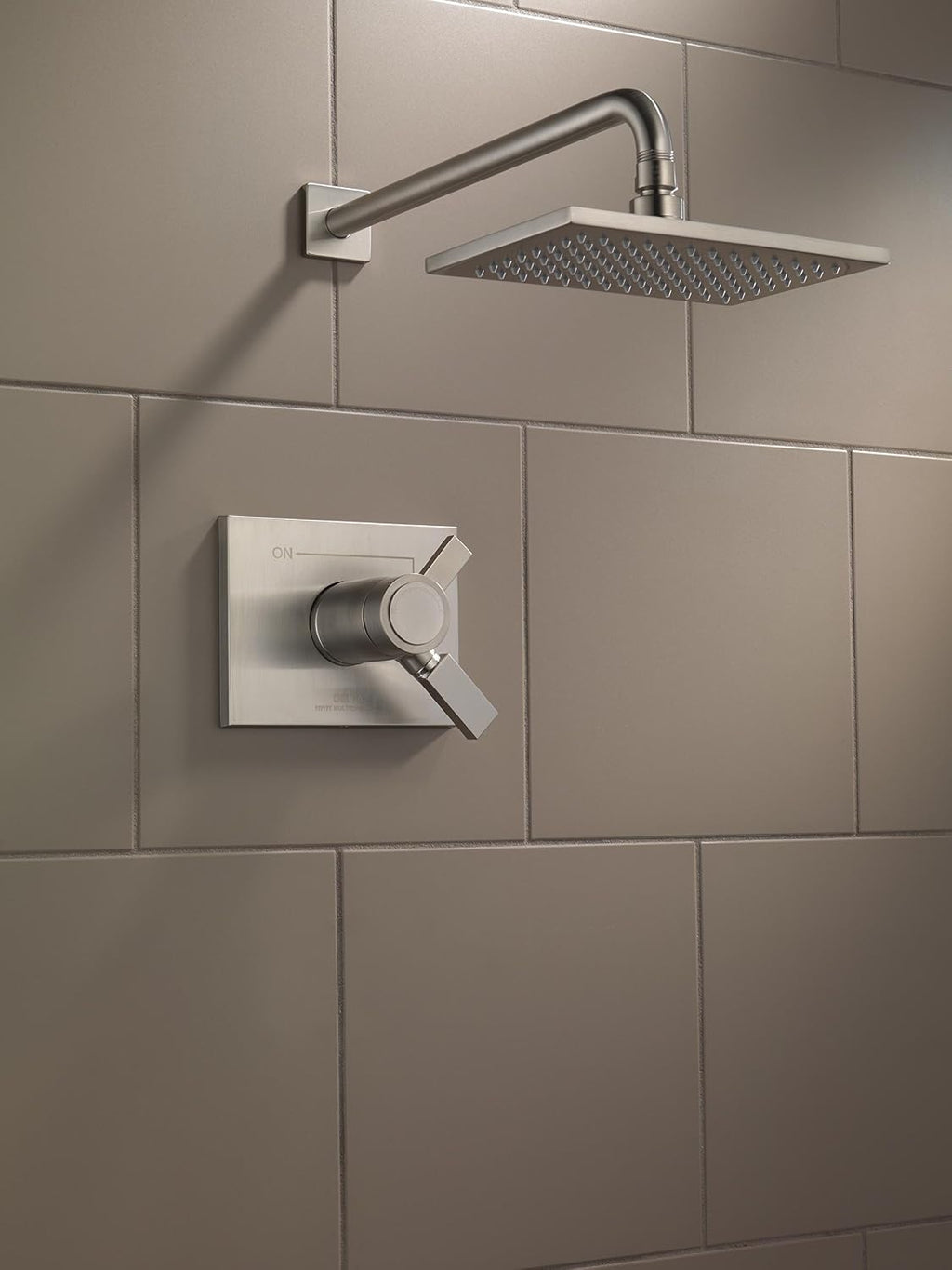 Delta Faucet Vero 17T Series Dual-Function Shower Trim Kit with Single-Spray Touch-Clean Rain Shower Head, Stainless T17T253-SS (Valve Not Included)