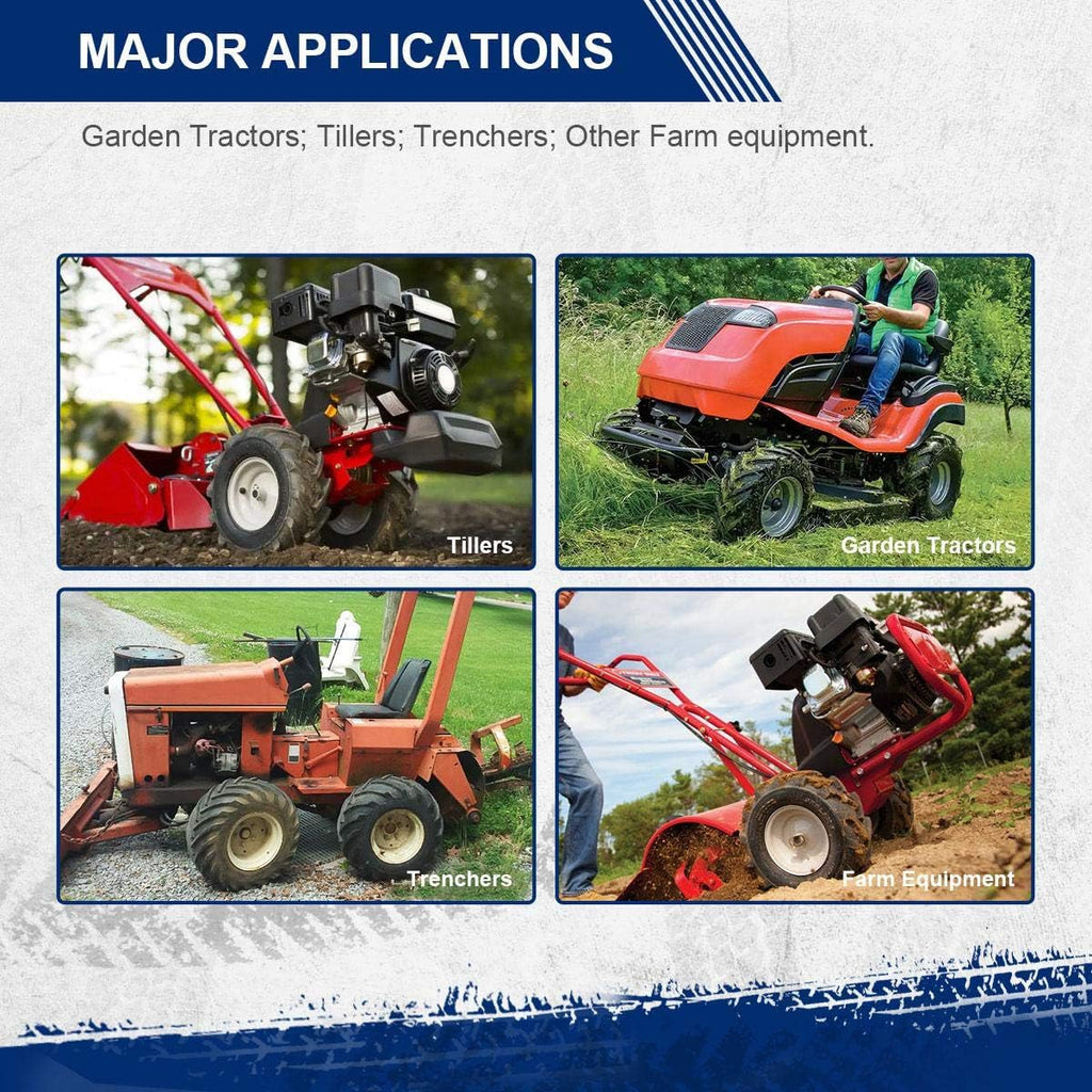 MaxAuto 20x10-8 Ag Lug Riding Mower Tires, 20x10.00-8 Garden Tractor Turf Tires, 20x10x8 Super Lug Ag Tractor Tire, 4Ply Tubeless, 1190lbs Capacity, Set of 2