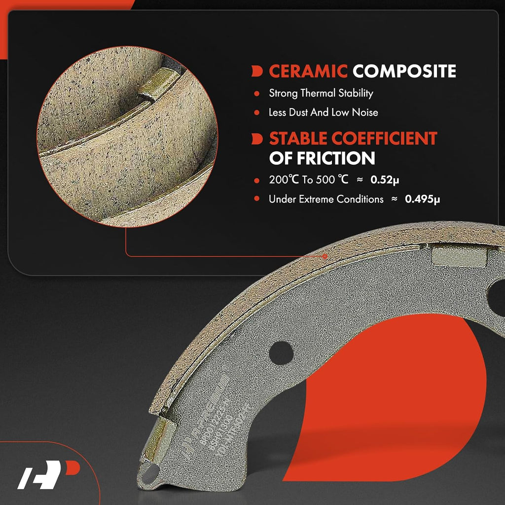A-Premium Front and Rear Disc Brake Rotors + Ceramic Pads Kit Compatible with Select Toyota Models - Corolla 2009-2019, 12-PC Set