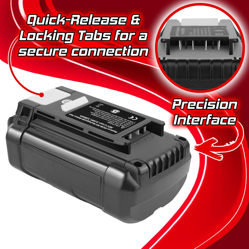 Banshee 2Pack 6.0Ah High-Capacity Replacement Battery for Ryobi 40V Lithium-Ion Models OP4026A OP4060A1 OP4050A OP4075A OP4040 OP40201 Cordless Power Tools