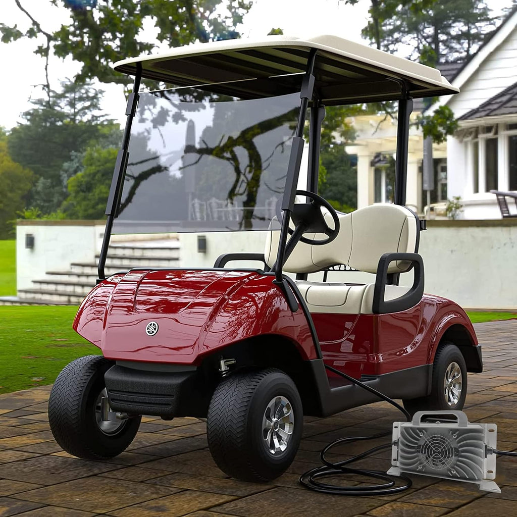 N/A 58.4V 15AMP Waterproof Battery Charger for 48V 900W Lithium Battery, Smart Golf Cart Battery Charger, Trickle Charger for Car Boat Motorcycle Forklifts Lawn Mower,Big Crowfoot