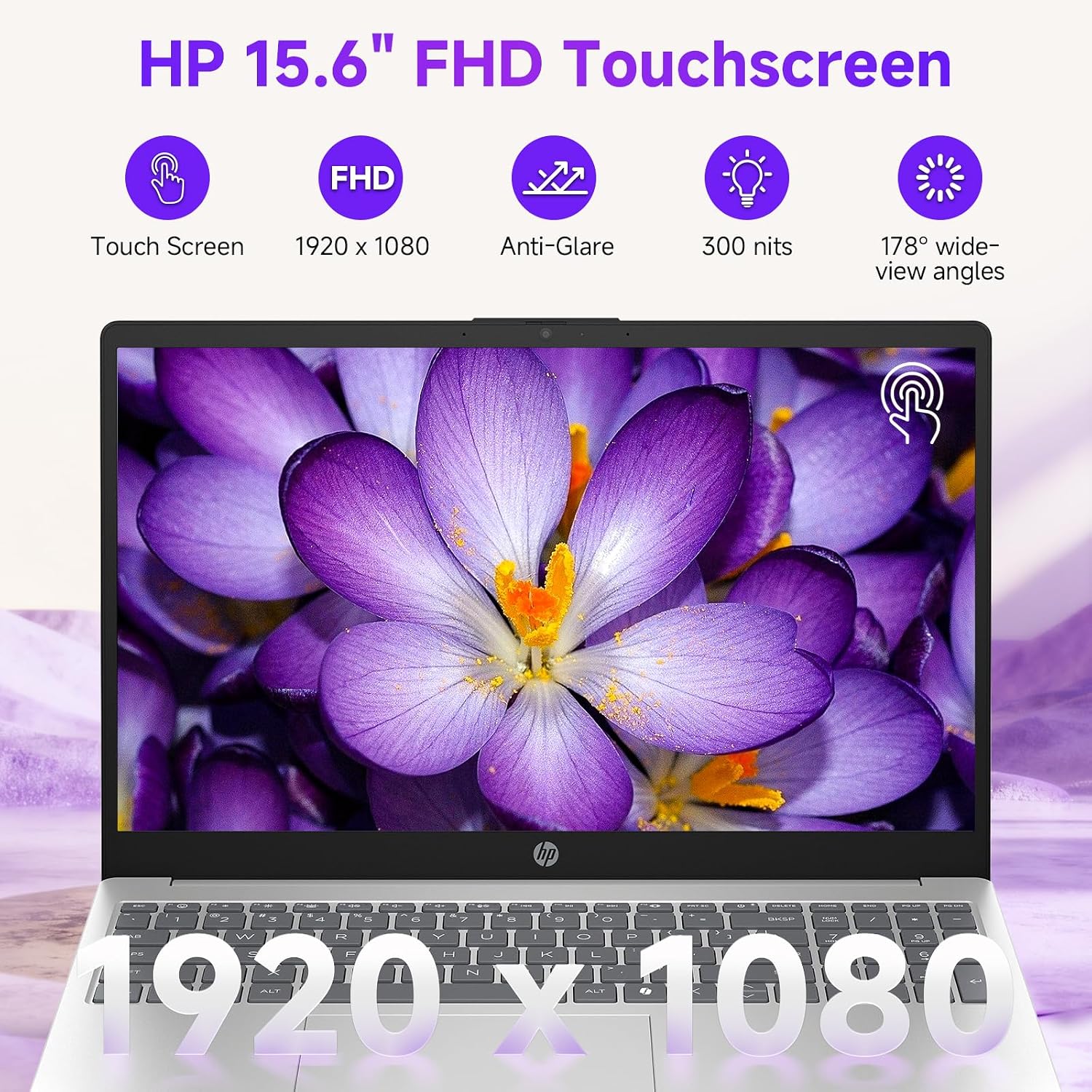 HP 15.6 Touchscreen Business Laptop, Intel 13th Gen i7-1355U(Up to 5.0GHz), 15.6' Anti-Glare FHD, 32 GB RAM, 1 TB SSD, Copilot AI, Wi-Fi 6, Fast Charge, Windows 11 Pro, w/Accessories