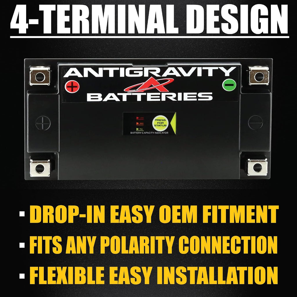 Antigravity ATX20-HD Lithium Motorcycle Battery, 780 Cranking Amps, 15Ah, YTX20 Replacement, Heavy Duty 12V Powersport Battery for Touring Motorcycles, ATV, UTV