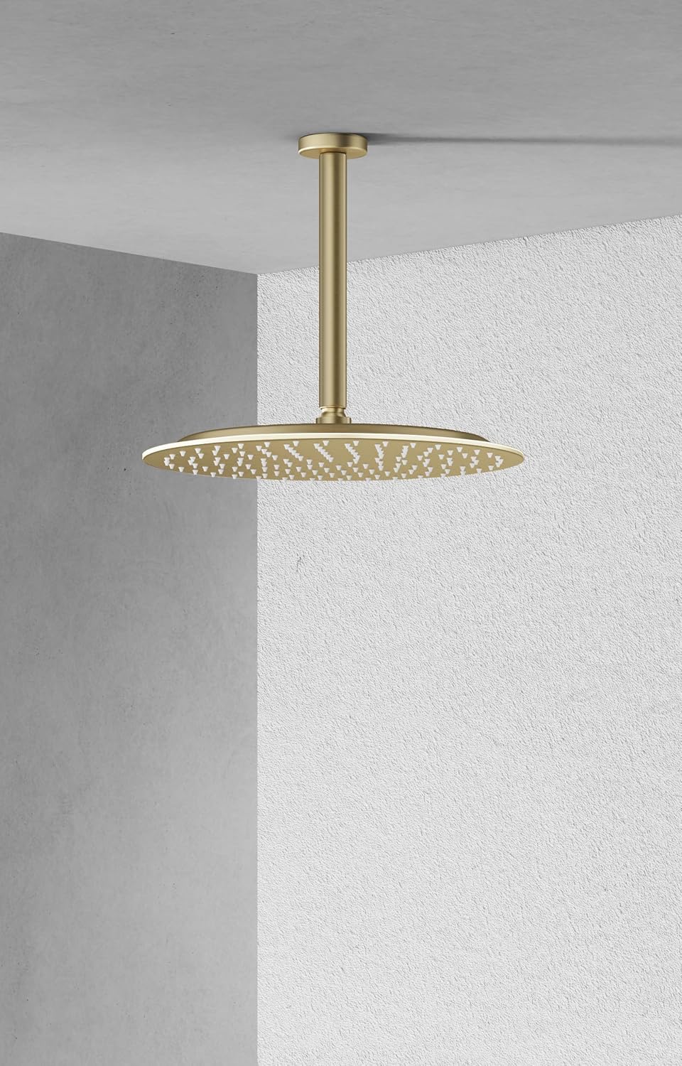 VBFF-Shower Head,rain shower head, 12 inch- Round Shower Head, 1.8 GPM Flow Rate, rainfall showerhead,VBFF13 (Brushed Gold)