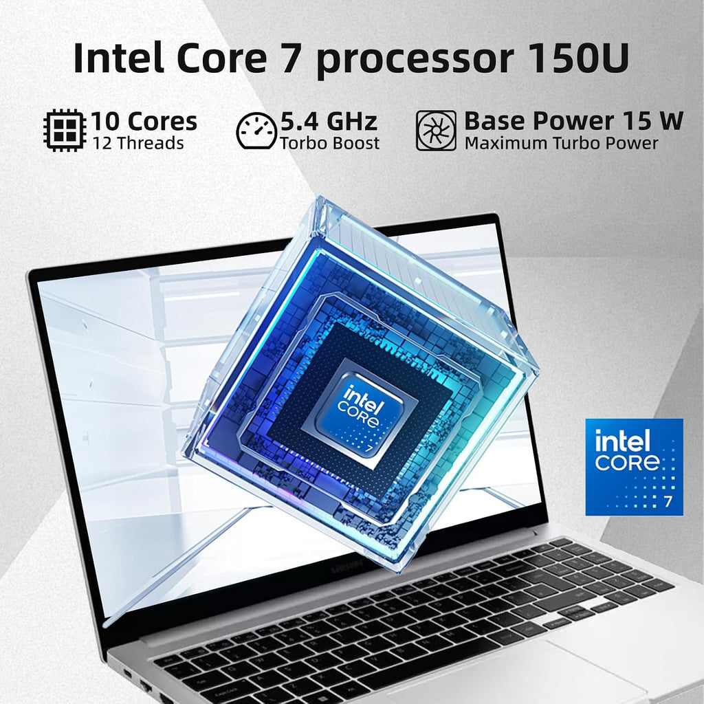 Samsung Galaxy Book4 Business Laptop - Win 11 Pro, 15.6' FHD Display, Intel 10-Core 7-150U(Beats i7 1355U), 16GB RAM, 1TB SSD, Backlit Keyboard, Fingerprint, Long Battery Life, W/Redragon Accessory