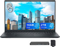 Dell 15.6' FHD Touchscreen Laptop, Intel Core i5-1334U, 16GB RAM, 2TB Storage (1TB SSD + 1TB Docking Station Set), Intel UHD Graphics, Numeric Keypad, 720p Camera, Copilot, Wi-Fi 6, Windows 11, Black