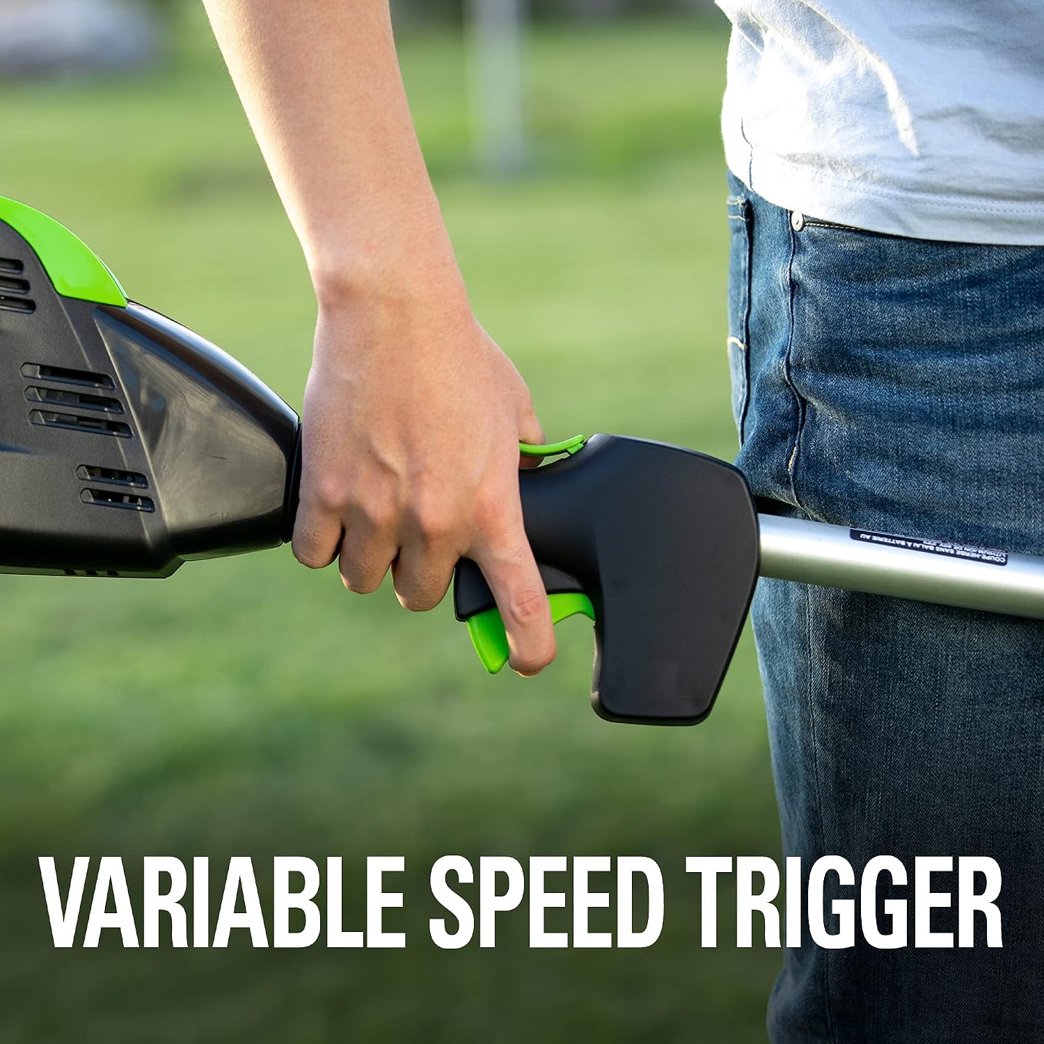 Greenworks Pro 80V 16 inch Cordless String Trimmer (Attachment Capable), 2Ah Battery and Charger Included GST80321