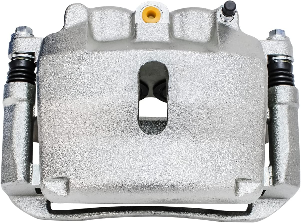 Detroit Axle - 2WD 6 Lug Front Drilled & Slotted Brake Rotors Passenger Side Brake Caliper Replacement for 2004-2005 Ford F-150