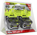 Ryobi 18-Volt ONE+ Lithium-Ion 4.0 Ah High Capacity Battery (2-Pack) P145