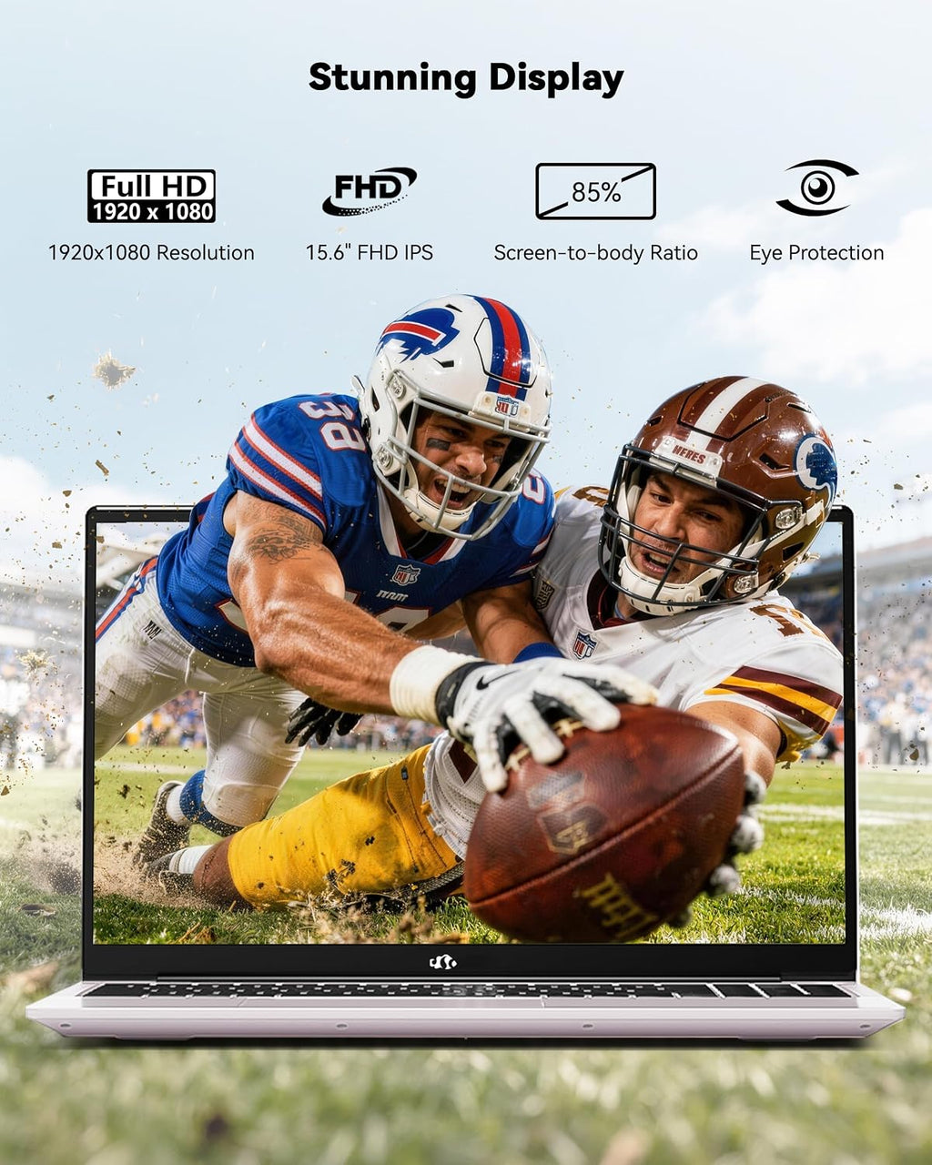 NIMO 15.6'' IPS FHD-Laptop, 16GB RAM 512GB SSD AMD Ryzen 5(Beat i5-1135G7, 4 Cores Up to 3.7GHz) Student Computer with 2 Years Warranty, 65W Type-C, Fingerprint, Backlit Keyboard, BT5.2, Numpad