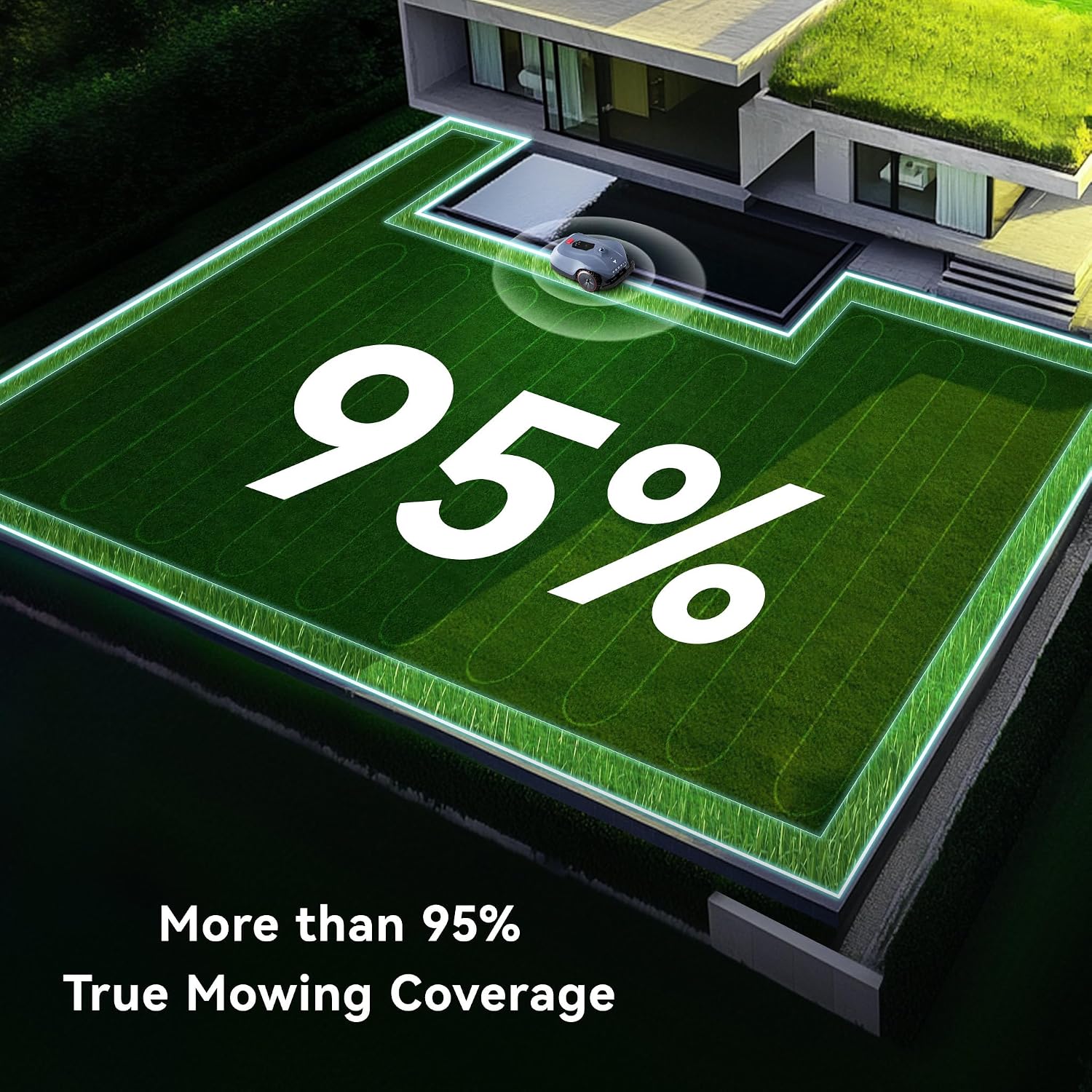 Neomow X LE 3D LiDAR Slam Mapping Robot Lawn Mower Perimeter Wireless for 0.37 Acre AI Vision Obstacle Avoidance with 4G, No RTK Antenna Required, App Control, GPS, IPX5, Anti-Theft, Queit