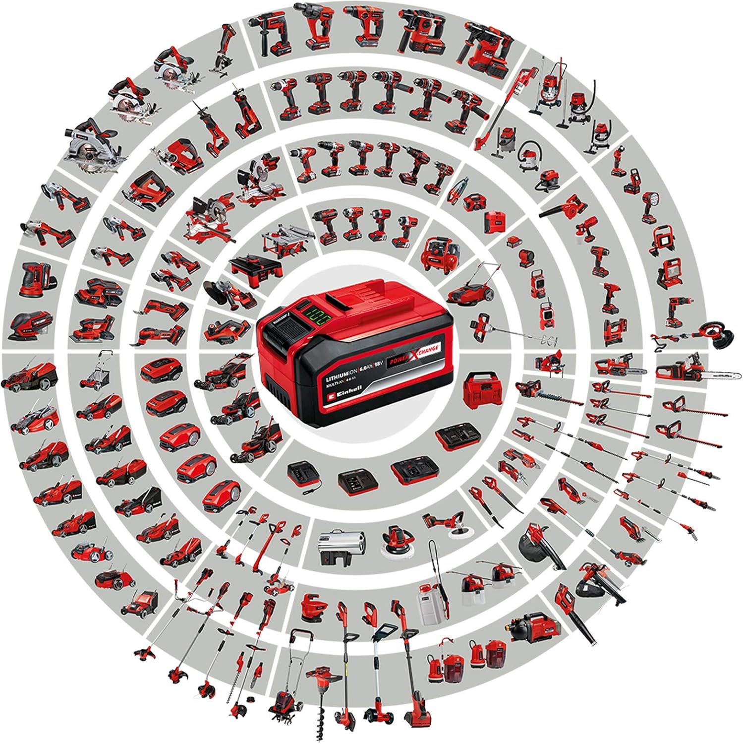 Einhell Power X-Change 18/30 Cordless Lawnmower - 18V, Brushless Motor, 30cm Cutting Width, 25L Grass Box, 3 Cutting Heights - GE-CM 18/30 Li Solo Battery Lawn Mower (Battery Not Included)
