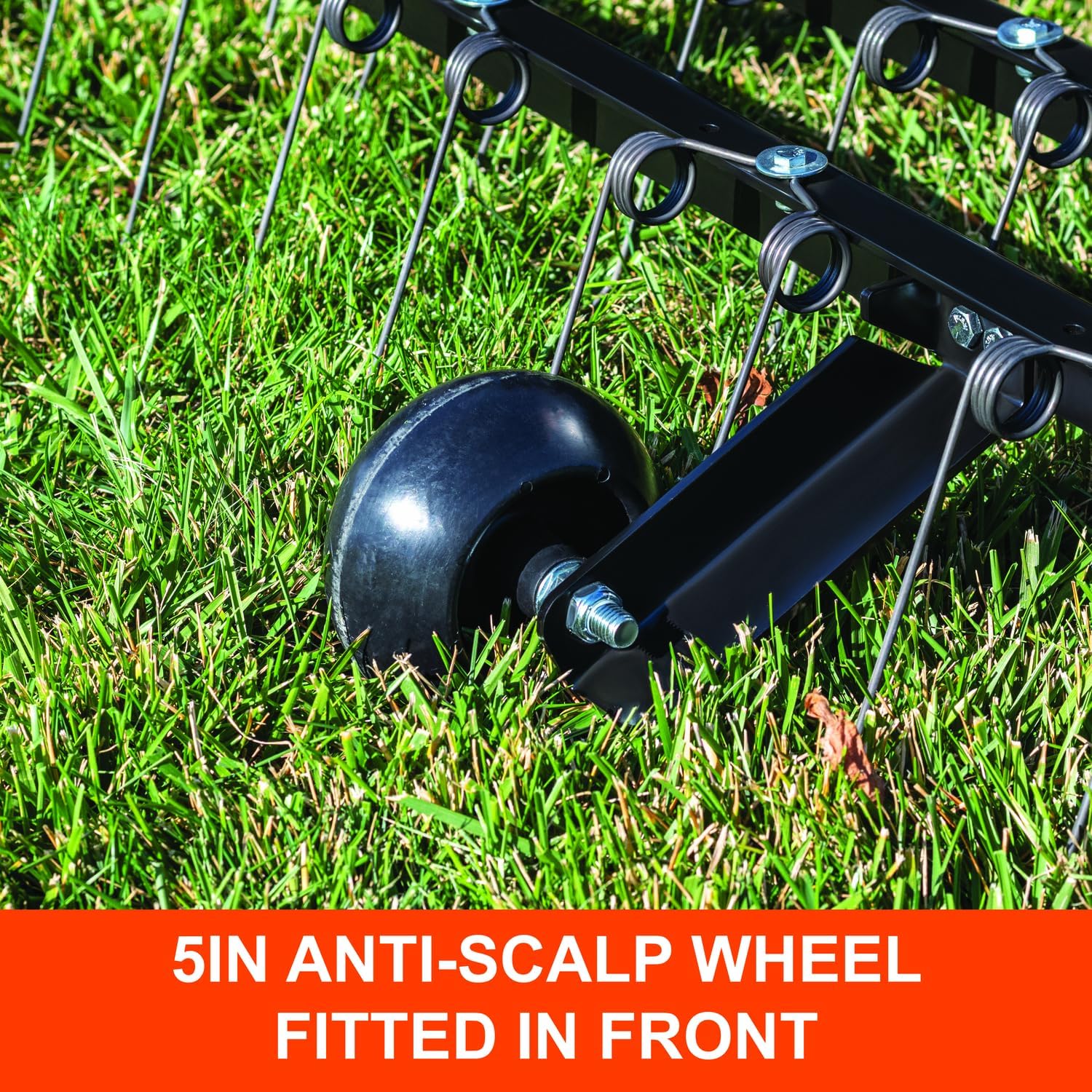 Agri-Fab 45-0629 48' Zero Turn Riding Lawn Mower Front Mount Dethatcher Attachment; 24 Durable Spring Tines, Penetrates and Turns Up Dried Grass, Weeds