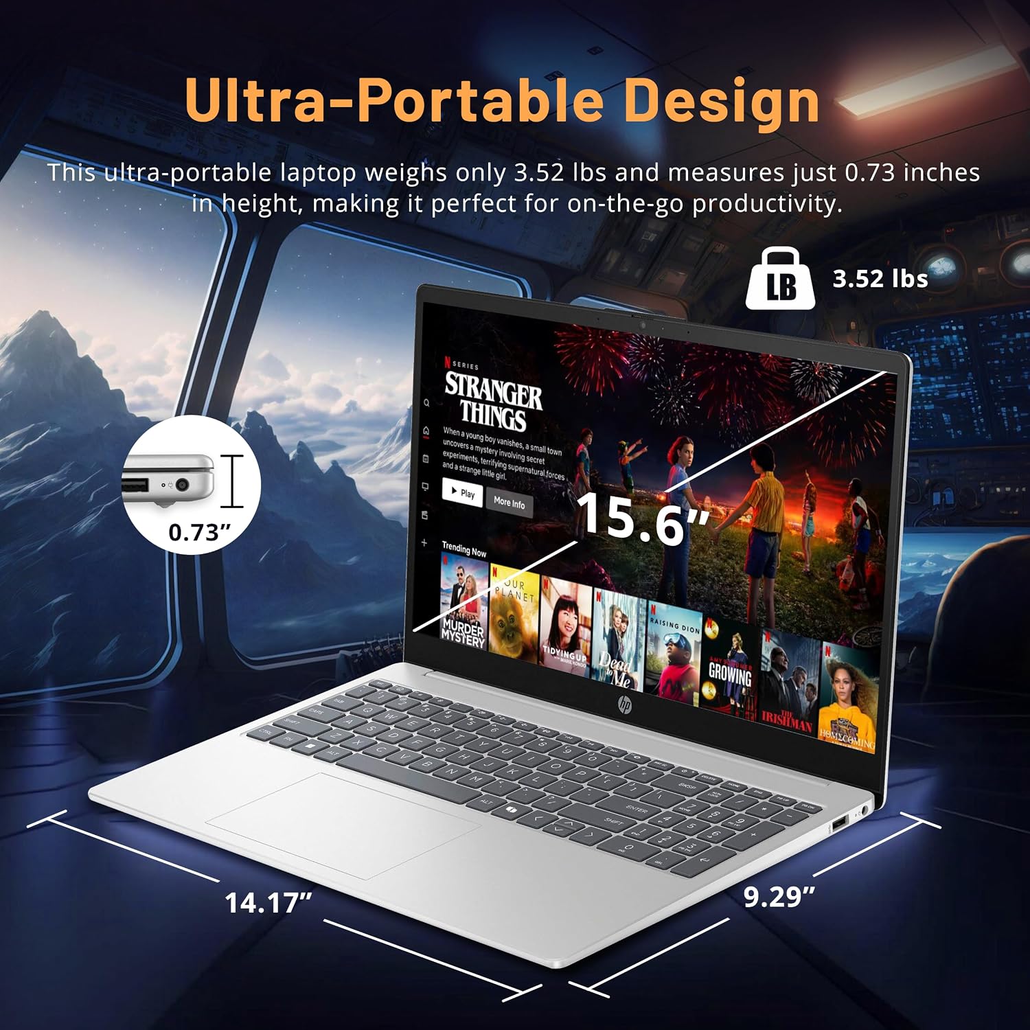HP 15.6' FHD Touchscreen Laptop, Intel i7-1355U, 32GB RAM, 3TB Storage(2TB SSD+1TB Docking Station Set), Intel Iris Xe Graphics, Number Pad, 720p HD Camera, Wi-Fi 6, Win 11, Silver