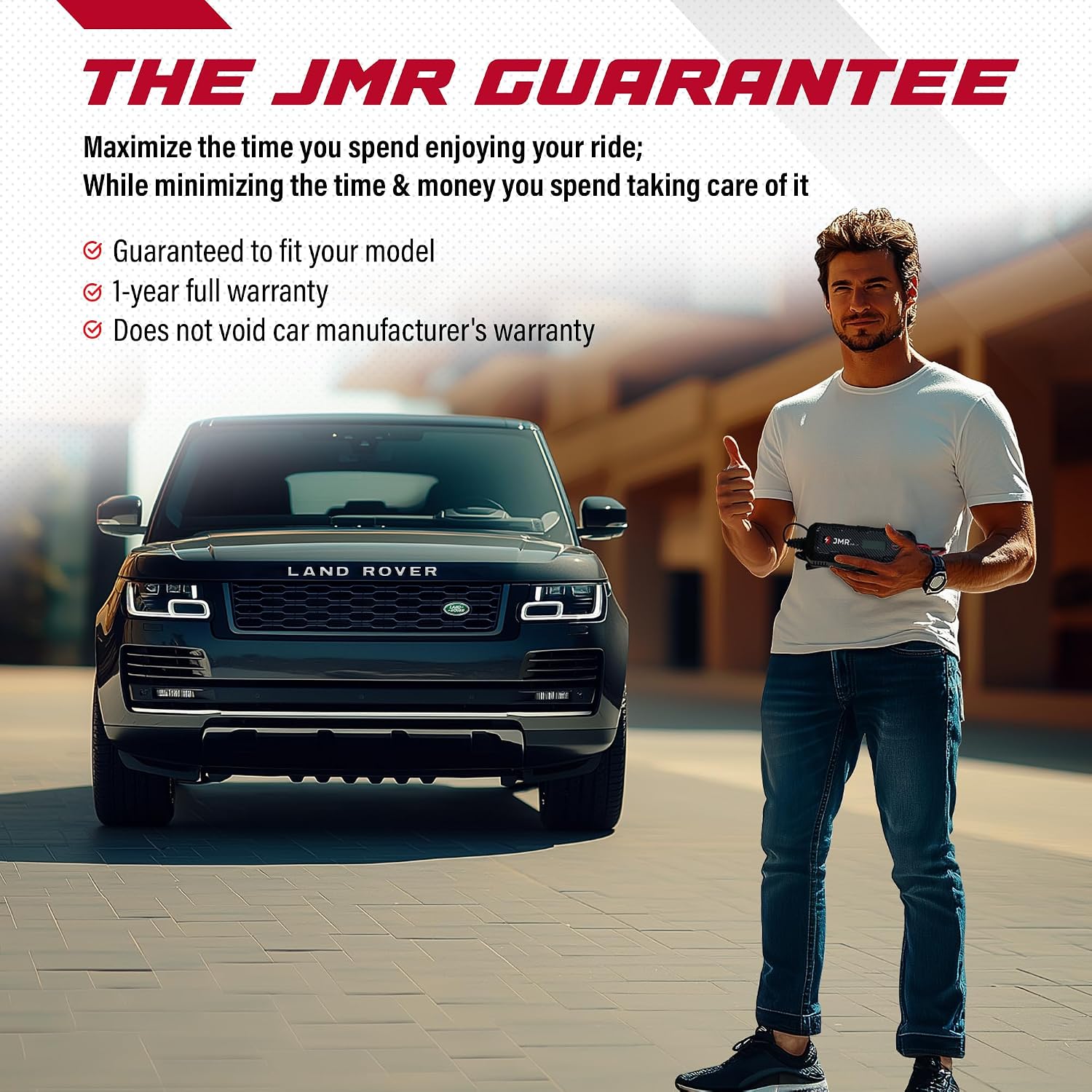JMR Battery Charger for Land Rover Defender Discovery Range Rover All Models Trickle Charger Conditioner Maintainer (No Lithium Mode)