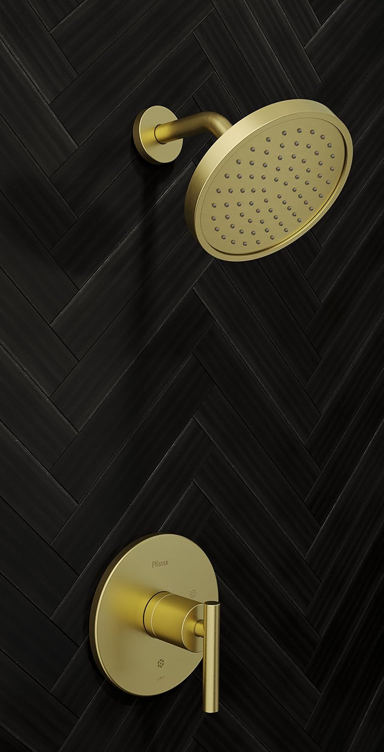 Pfister Contempra Bathroom Shower Faucet Brushed Gold (Valve not included) LG897NCBG