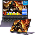 15.6' Laptop Computer 2-in-1,Win 11 Pro 8GB RAM 256GB SSD Core m3 8100Y(up to 3.40 GHz),MS Office 365 Ultra-Thin,FHD Touchscreen, Wi-Fi 5, BT5.1, RJ45,(2in1 8GB RAM 256GB SSD)