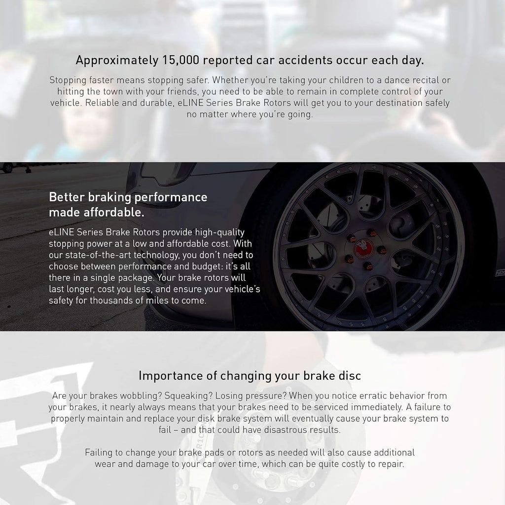 R1 Concepts Front Brakes and Rotors| Automotive Replacement Brake Kits| Front Ceramic Brake Pads and Rotors Kit| Fits 2006-2007 Subaru B9 Tribeca, 2015-2019 Subaru Legacy, Outback
