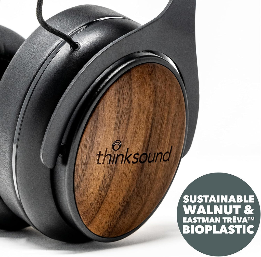 thinksound ov21- Wired Headphones - Over Ear Closed Back Pro Studio Monitor with Mic Professional Grade, Critically Acclaimed, with Detachable Corded Cable for Recording, DJ, Guitar, Music, Podcast