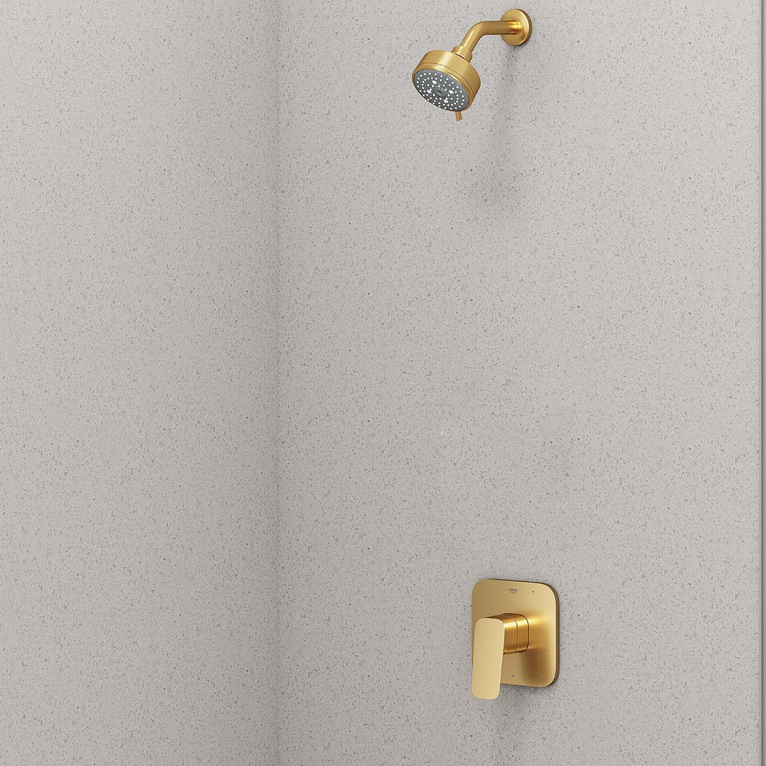 Grohe 105377GN00 Cubeo Pressure Balance Valve Shower Trim Kit, Brushed Gold