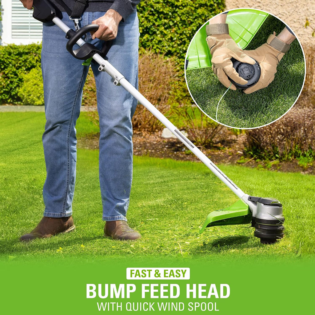 Greenworks 80V 16-Inch Brushless String Trimmer (Gen 2), Battery and Charger Not Included