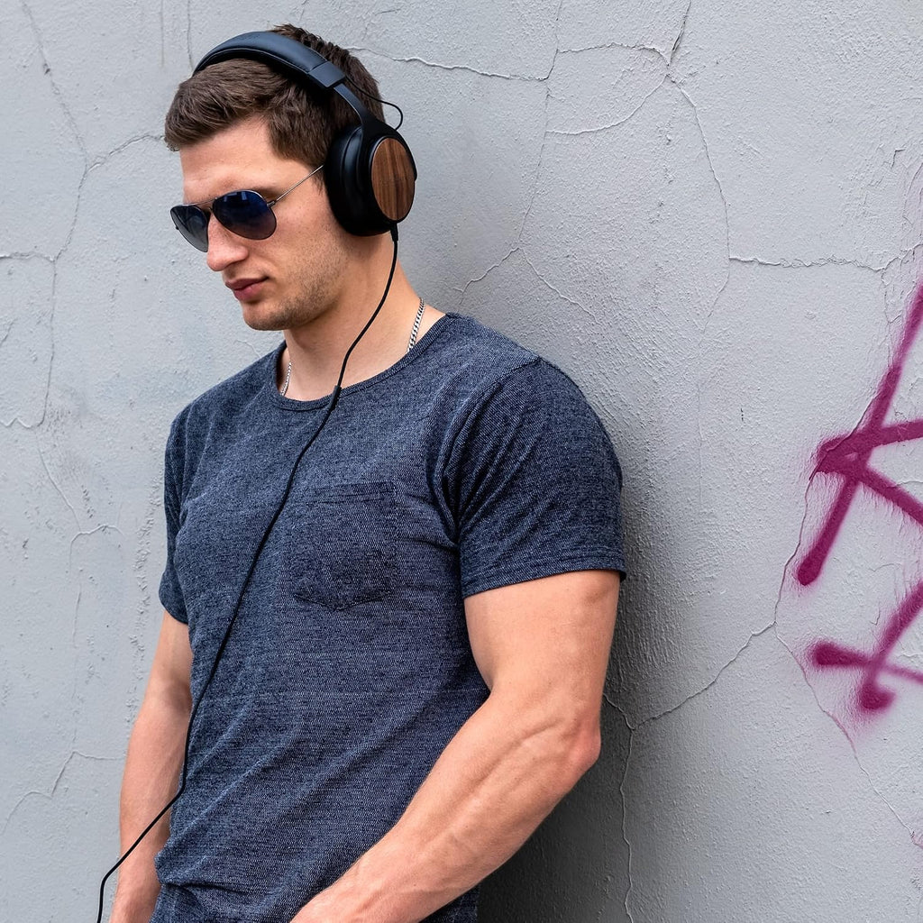thinksound ov21- Wired Headphones - Over Ear Closed Back Pro Studio Monitor with Mic Professional Grade, Critically Acclaimed, with Detachable Corded Cable for Recording, DJ, Guitar, Music, Podcast