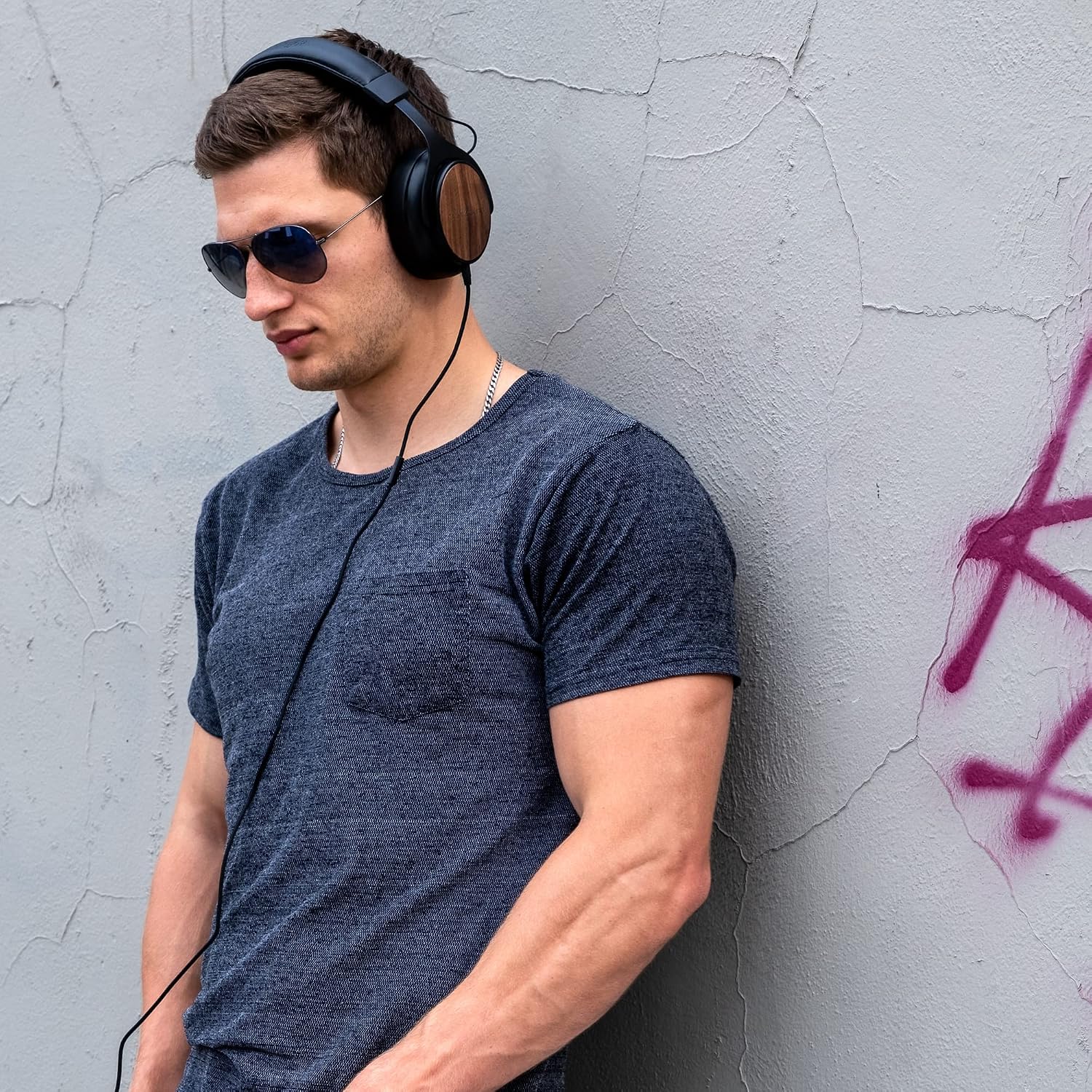 thinksound ov21- Wired Headphones - Over Ear Closed Back Pro Studio Monitor with Mic Professional Grade, Critically Acclaimed, with Detachable Corded Cable for Recording, DJ, Guitar, Music, Podcast