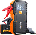 OXILAM 24000mAh Jump Starter for All Gas & Diesel Engines, 10000A Battery Jumper Starter Portable, 12V Jump Box with Quick Charger, Extended Jumper Cable, LED Display, USB, DC, Type C Port & LED Light