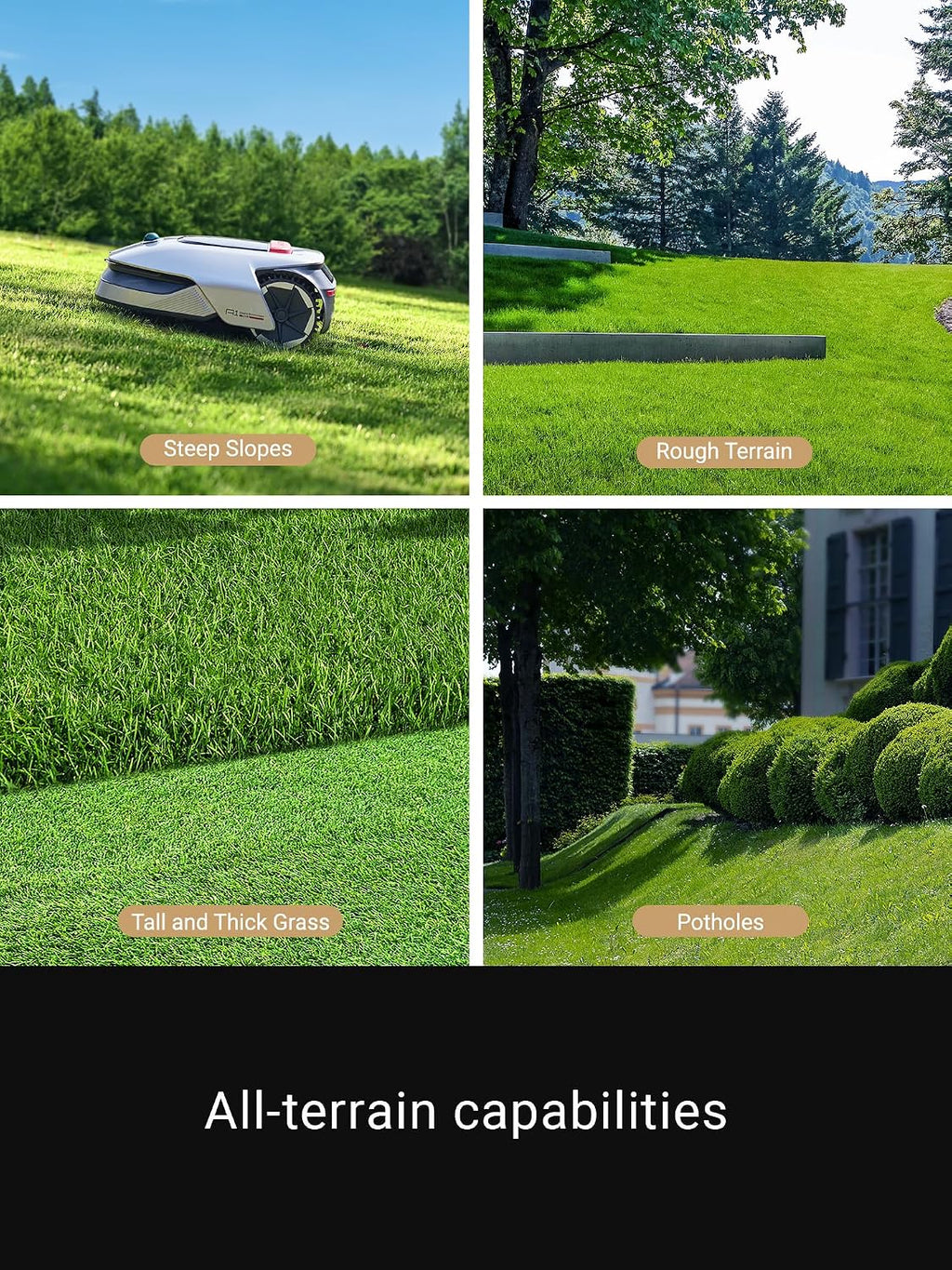 dreame Robotic Lawn Mower A1, Automatic Lawn Mower with Accurate Navigation and Obstacle Avoidance, U-Shape Path Planning, Perfect for Grass Cutting