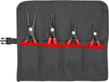 KNIPEX Tools 00 19 57 4-Piece Precision Circlip Pliers Set In Tool Roll