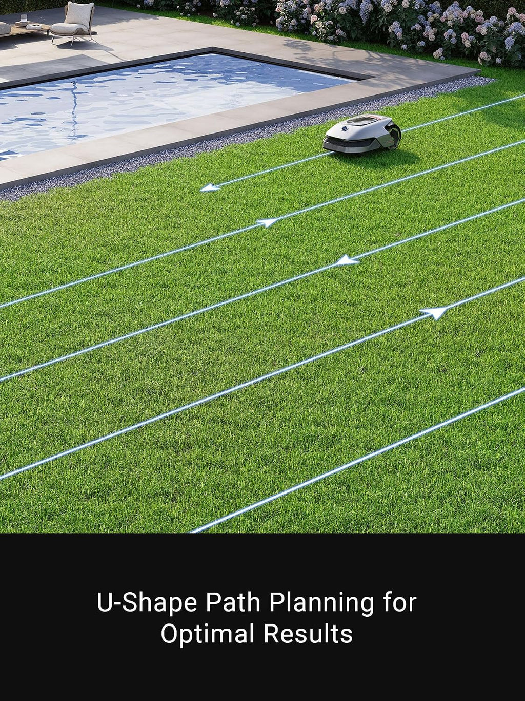 dreame Robotic Lawn Mower A1, Automatic Lawn Mower with Accurate Navigation and Obstacle Avoidance, U-Shape Path Planning, Perfect for Grass Cutting
