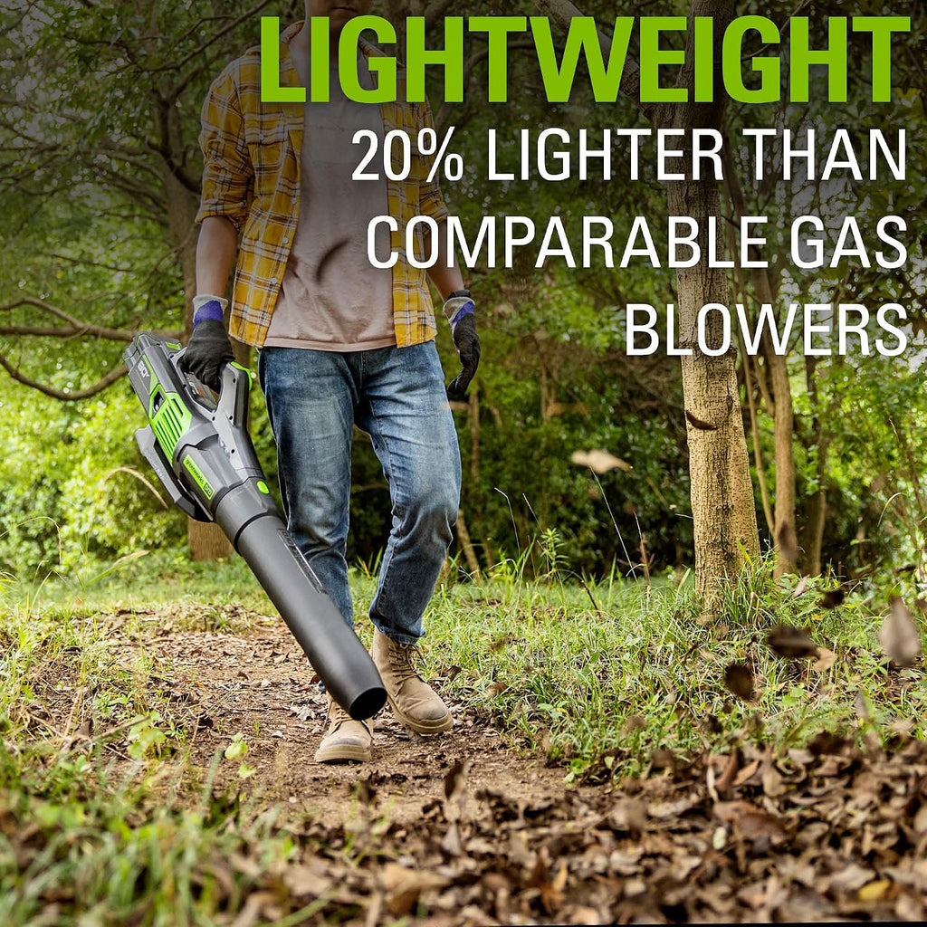 Greenworks 80V (730 CFM / 170 MPH) Cordless Brushless Axial Leaf Blower, Everyday Yard Cleanup for Driveways & Patios, Lightweight, Battery and Charger not included