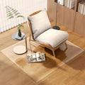 [Tempered Glass] 50' x 44' Beveled Edge Glass Chair Mat with Polished Edge Clear Office Chair Mat, Glides Smoothly, Suitable for Carpet or Hardwood Floors