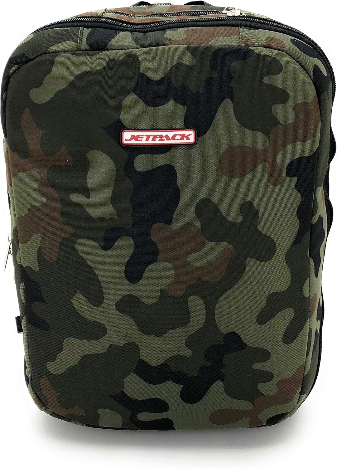 Jetpack Slim Backpack for DVS, Mobile, or Club DJ Gig Set, Bag Carry Laptop, Stand, Tablet, Headphone, Vinyl Records, USB Mobile Devices, Needle Case, Cables, Microphone & More. TSA Compliant (Camo)
