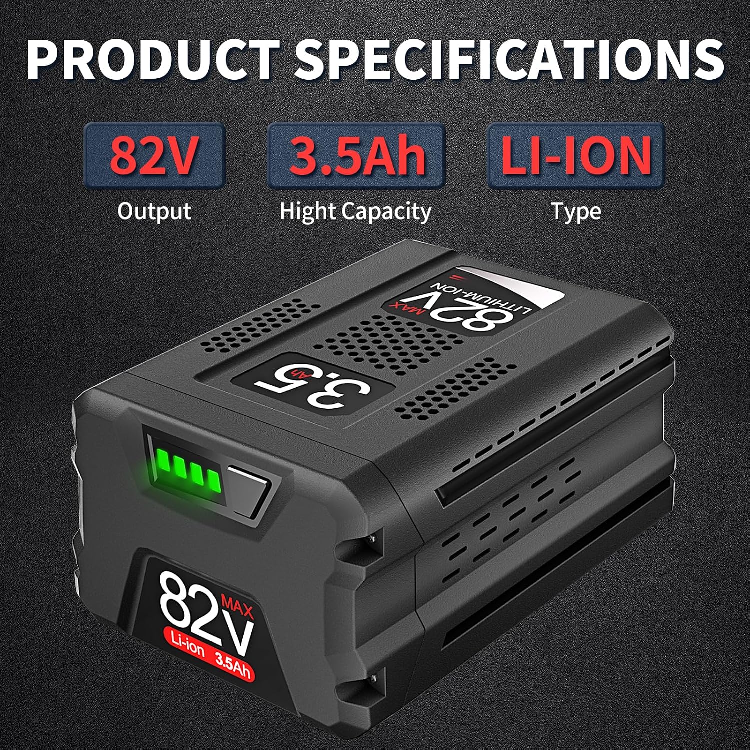Replace Battery for Snapper XD 82V Battery Briggs & Stratton 3.5Ah 1760266 1760265 High Capacity Lithium-ion Battery BSB2AH82 / BSB4AH82 / BSB5AH82 for Cordless Electric Tools