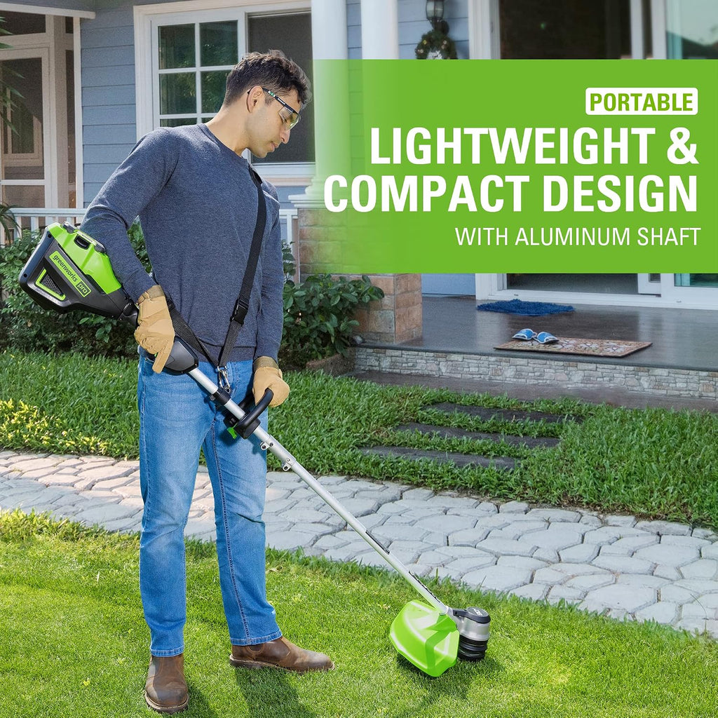 Greenworks 80V 16-Inch Brushless String Trimmer (Gen 2), Battery and Charger Not Included
