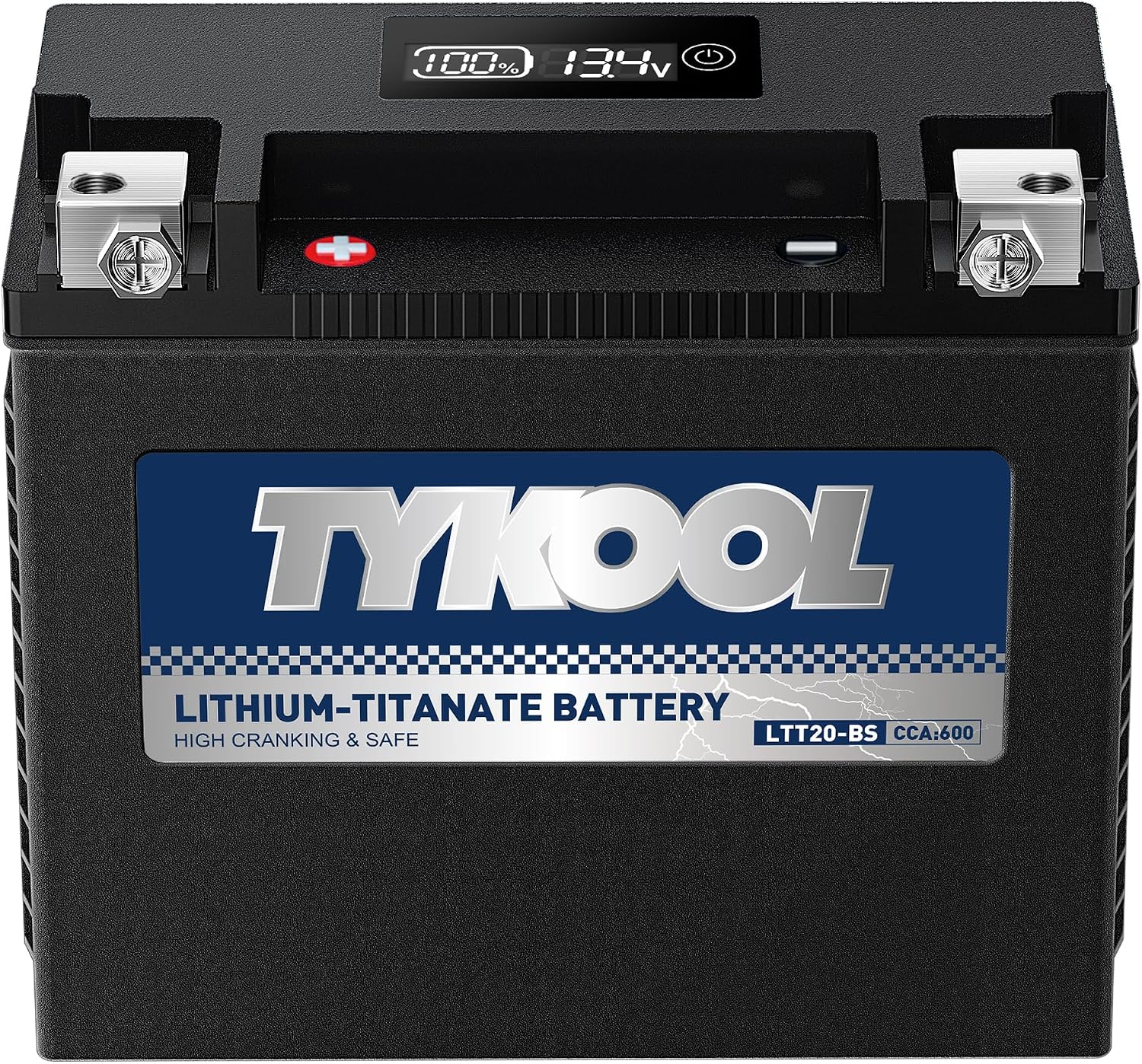 TYKOOL YTX20-BS /YTX20H-BS Lithium Titanate Powersports Battery, 600 CCA, Nornally Work at -40 °F,Motorcycle Battery,Fits for ATV,UTV,PWC,Snowmobile,Lawn Mower